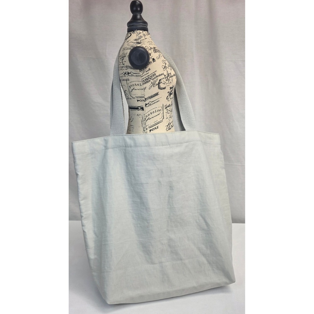 Banana Republic Grey Nylon Sequin Elephant Tote Bag Reusable Shopper Eco Friendl - Picture 10 of 13